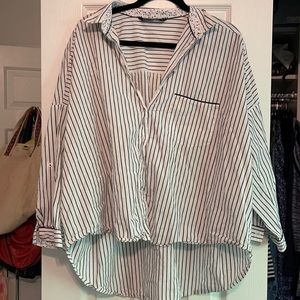 Zara Striped Button Down